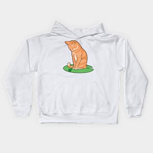 kitty and froggy Kids Hoodie